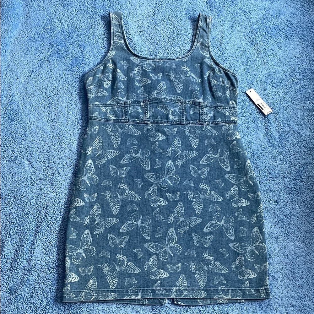 No Boundaries Blue Butterfly Dress 🦋